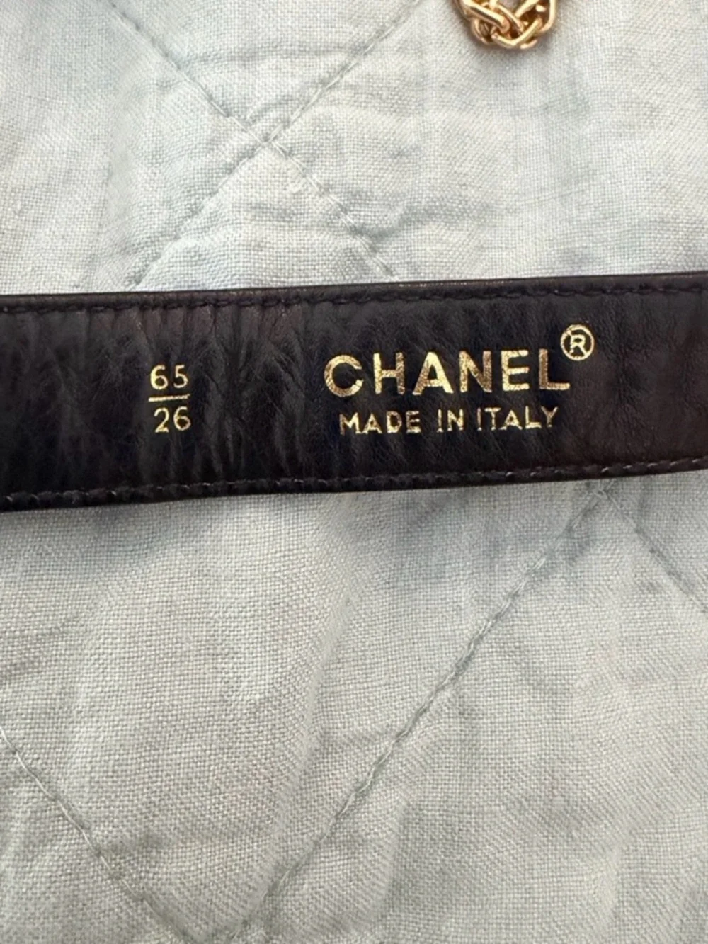 CHANEL Black Quilted Lambskin Crossbody Bag with Gold CC Hardware